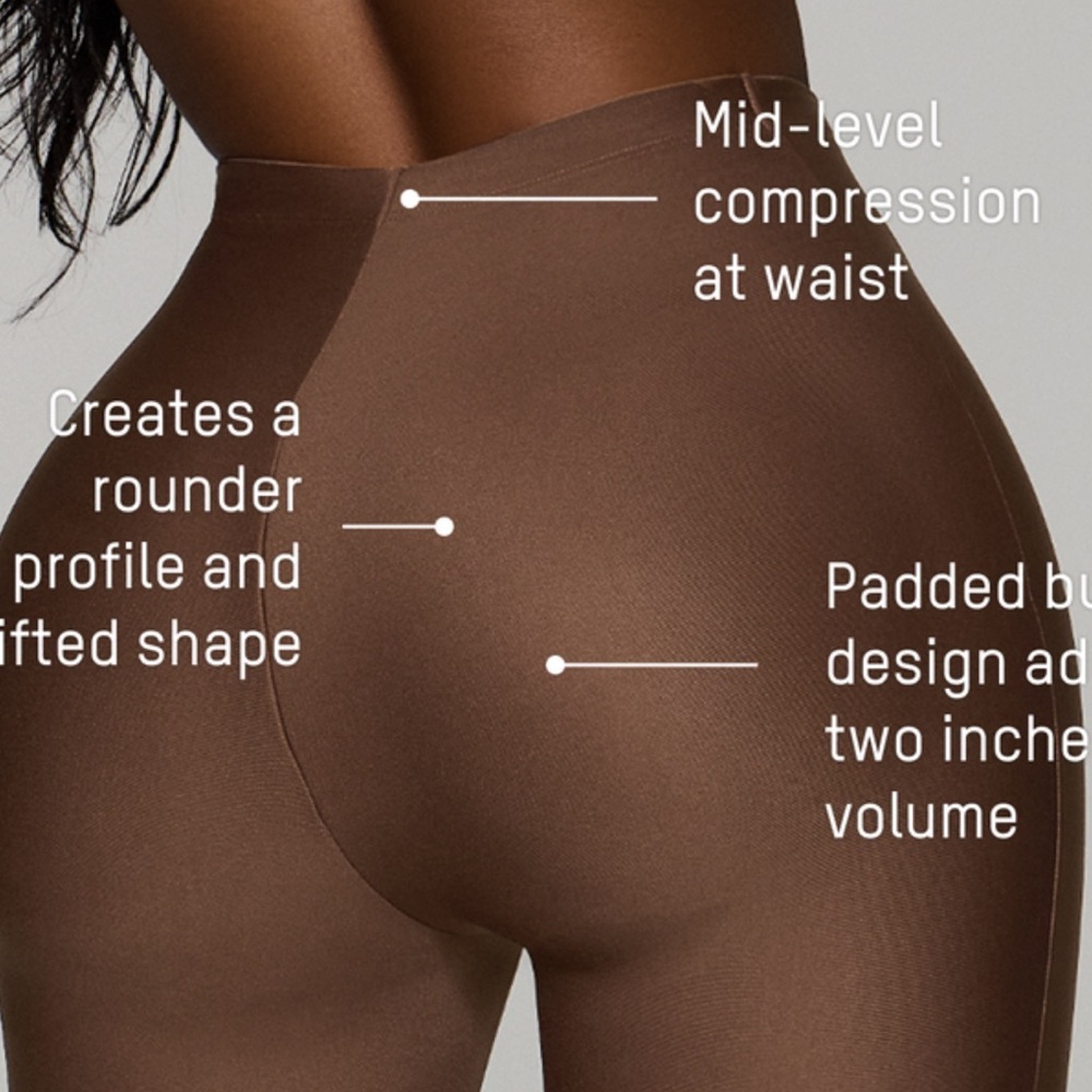 NWT SKIMS BODY BUTT ENHANCING PADDED SHORT IN COCOA SIZE 2X